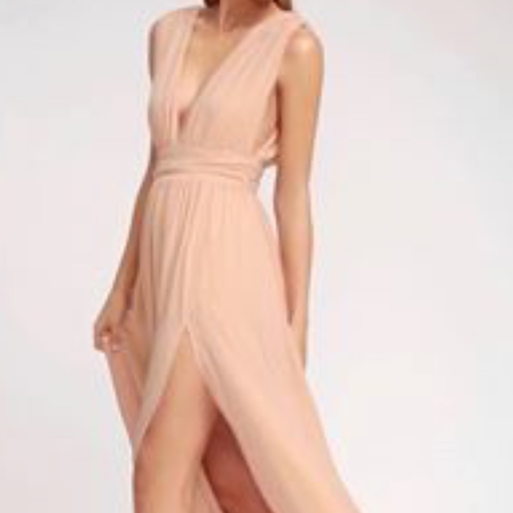 Floor length Grecian dress
